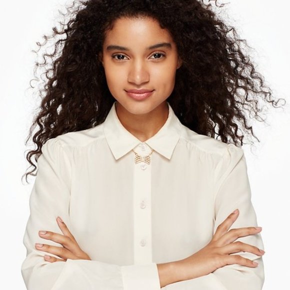 Kate Spade ♤ 'Bowtie' Glam Necklace & Earring Set - Picture 5 of 8